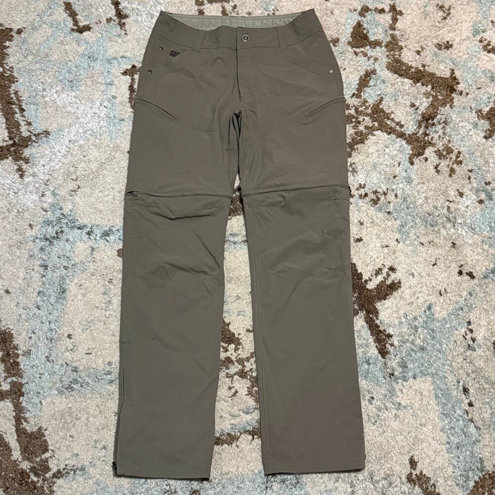 Kuhl Mens Silencr Convertible Pants Size 30x32 Tan Ripstop Outdoors